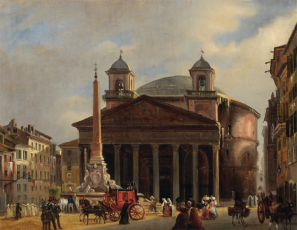 Veduta di piazza del Pantheon