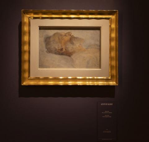 Ernst Klimt Vecchio sul letto di morte