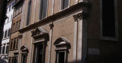 facciata della chiesa di Santa Maria dell'Anima