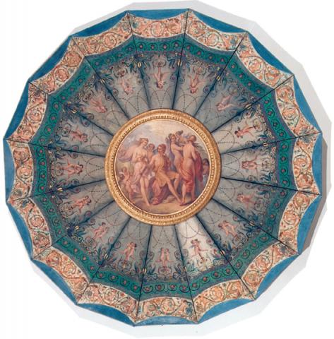 Giudizio di Paride, decorazione del soffitto dell'Alcova Torlonia