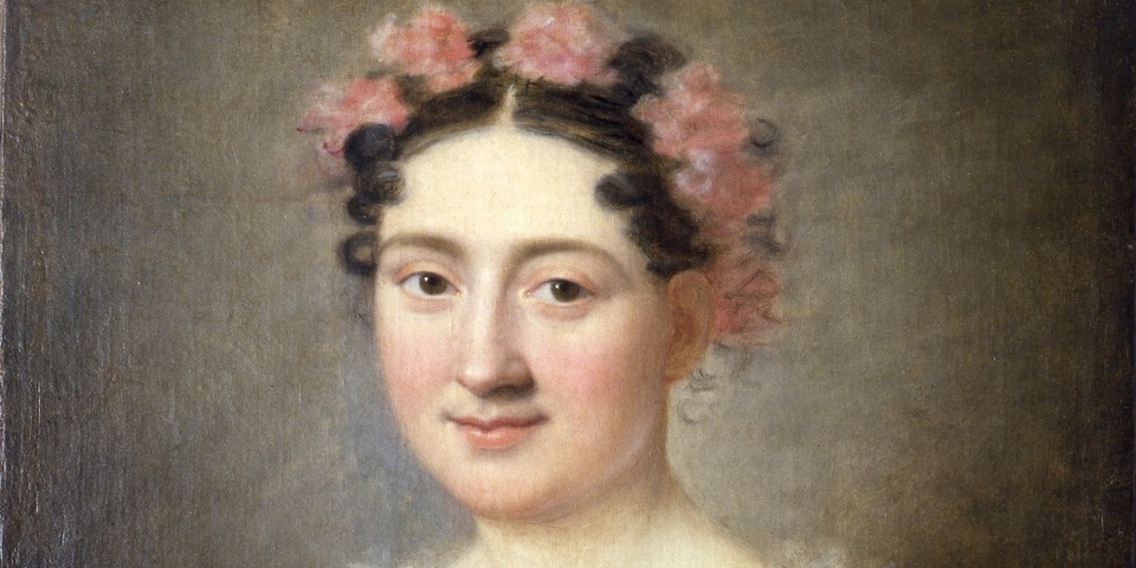 Charlotte Bonaparte (attr. trad.), Zenaide Bonaparte, 1820-21, olio su tela, MN 946 Charlotte Bonaparte (attr. trad.), Zenaide Bonaparte, 1820-21, olio su tela, MN 946