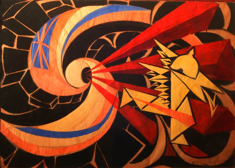 Giacomo Balla, La Guerra, 1916, Proprietà UniCredit. © GIACOMO BALLA, by SIAE 2021