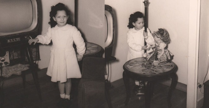 Due foto di Elisa Petitta - 1952