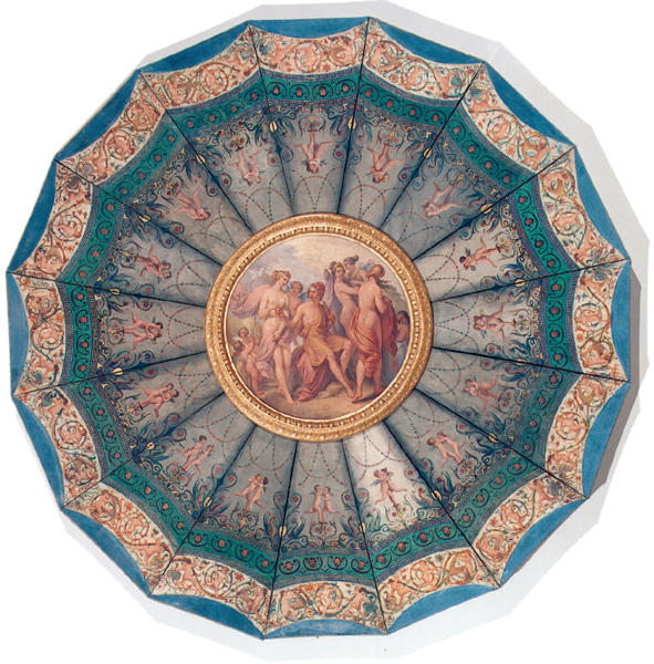 Giudizio di Paride, decorazione del soffitto dell'Alcova Torlonia Giudizio di Paride, decorazione del soffitto dell'Alcova Torlonia
