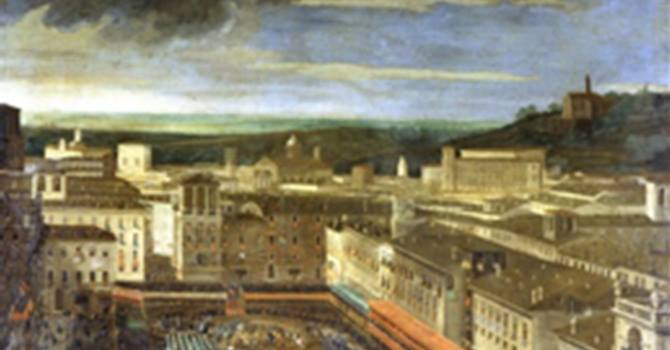 Cerca dentro il Museo i luoghi e le forme della città che è fuori: piazza Navona e piazza del Pasquino. Cerca dentro il Museo i luoghi e le forme della città che è fuori: piazza Navona e piazza del Pasquino.