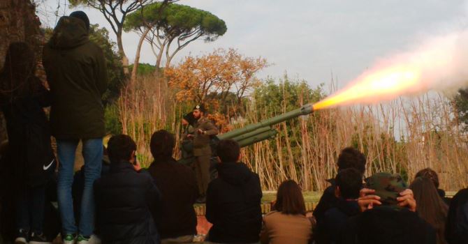 Una classe in visita al Museo della Repubblica Romana e della memoria garibaldina, 26 gennaio 2017