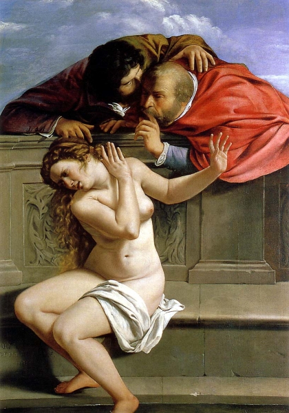 Susanna e i vecchioni, 1610 Olio su tela, 170 x 119 cm Pommersfelden, Kunstsammlungen Graf von Schönborn Susanna e i vecchioni, 1610 Olio su tela, 170 x 119 cm Pommersfelden, Kunstsammlungen Graf von Schönborn