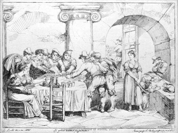 Scena di passatella in un’osteria Scena di passatella in un’osteria