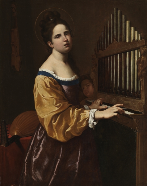 Antiveduto Gramatica Santa Cecilia, post 1611 Olio su tela, 128x100 cm Madrid, Museo Nacional del Prado Antiveduto Gramatica Santa Cecilia, post 1611 Olio su tela, 128x100 cm Madrid, Museo Nacional del Prado