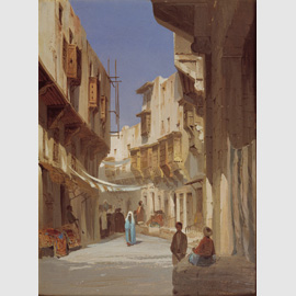 Il Cairo, olio su carta incollata su cartone. Trieste, Civico Museo Revoltella, Galleria d'Arte Moderna Il Cairo, olio su carta incollata su cartone. Trieste, Civico Museo Revoltella, Galleria d'Arte Moderna