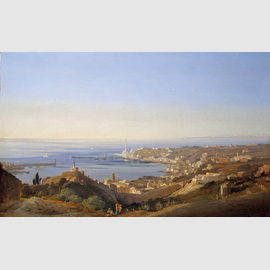 Veduta del porto di Genova, olio su tela. Collezione privata Veduta del porto di Genova, olio su tela. Collezione privata