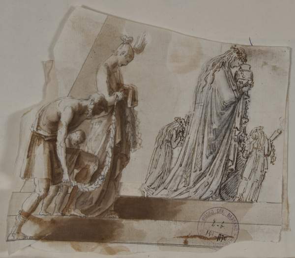 Antonio Canova. Figure di sinistra del Monumento a Maria Cristina d'Austria Antonio Canova. Figure di sinistra del Monumento a Maria Cristina d'Austria