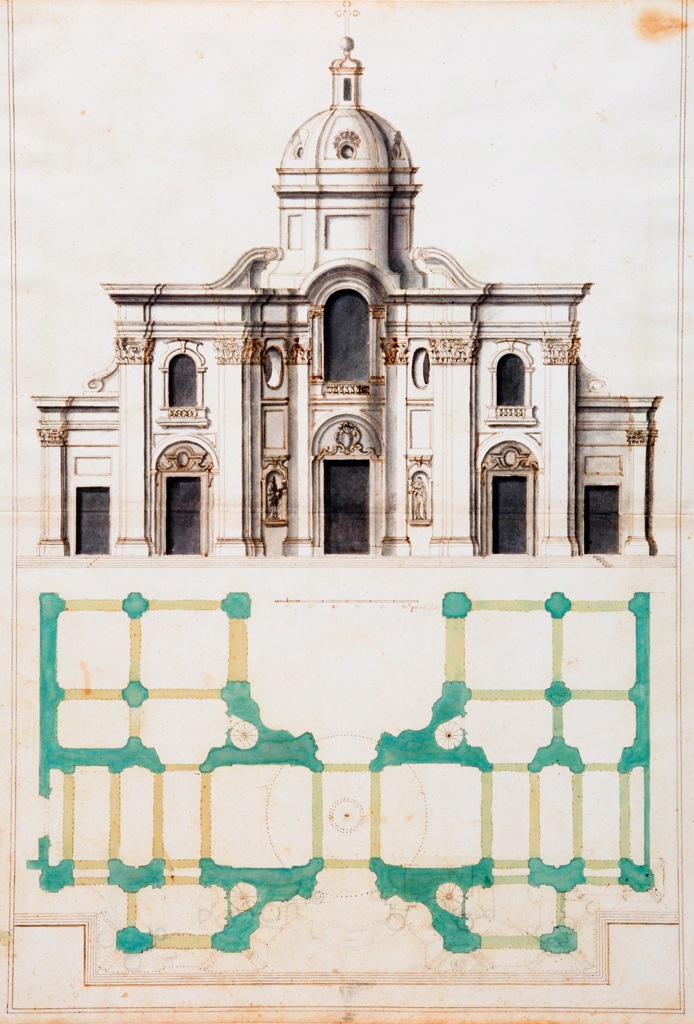 F. Ferruzzi (Roma 1678-1745) Progetto per tribuna chiesa Natività di Nostro Signore Gesù Cristo dell’Arciconfraternita degli Agonizzanti, 1730 F. Ferruzzi (Roma 1678-1745) Progetto per tribuna chiesa Natività di Nostro Signore Gesù Cristo dell’Arciconfraternita degli Agonizzanti, 1730