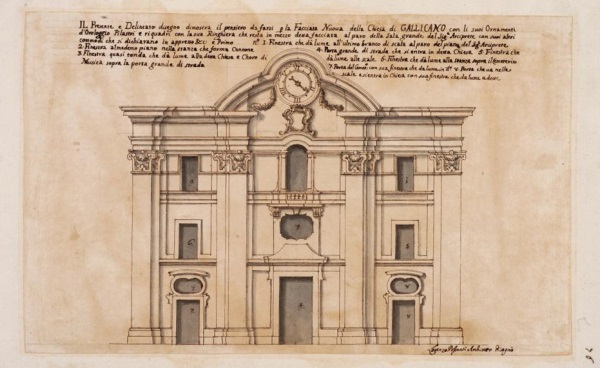 Lorenzo Possenti (Roma 1680/1690-1733) Progetti per la nuova chiesa di Sant’Andrea a Gallicano, 1731-1733 circa Lorenzo Possenti (Roma 1680/1690-1733) Progetti per la nuova chiesa di Sant’Andrea a Gallicano, 1731-1733 circa