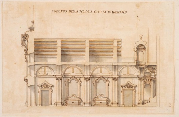 Lorenzo Possenti (Roma 1680/1690-1733) Progetti per la nuova chiesa di Sant’Andrea a Gallicano, 1731-1733 circa Lorenzo Possenti (Roma 1680/1690-1733) Progetti per la nuova chiesa di Sant’Andrea a Gallicano, 1731-1733 circa