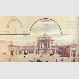 Camillo Pistrucci, Progetto per un Foro, 1895 Camillo Pistrucci, Progetto per un Foro, 1895