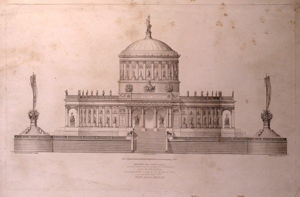 Pantheon degli uomini illustri, macchina pirotecnica per Castel Sant'Angelo, 18722_600 Pantheon degli uomini illustri, macchina pirotecnica per Castel Sant'Angelo, 18722_600