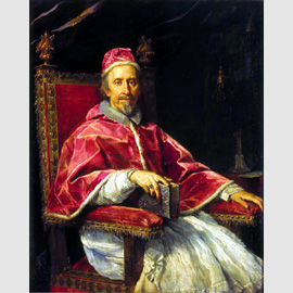 Carlo Maratti, Ritratto di Clemente IX (1667-1669), olio su tela. Città del Vaticano, Musei Vaticani Carlo Maratti, Ritratto di Clemente IX (1667-1669), olio su tela. Città del Vaticano, Musei Vaticani