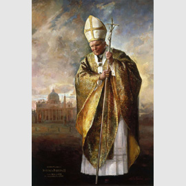 Natalia Tsarkova, Ritratto di Giovanni Paolo II, olio su tela, Città del Vaticano, Musei Vaticani 