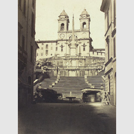 James Anderson, Scalinata di Trinità dei Monti da via dei Condotti, 1856 James Anderson, Scalinata di Trinità dei Monti da via dei Condotti, 1856
