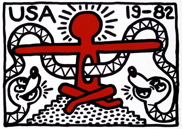 USA 19-82, 1982. Keith Haring © Haring Foundation USA 19-82, 1982. Keith Haring © Haring Foundation