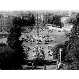 Veduta di piazza del Popolo dal Pincio, 1960 Veduta di piazza del Popolo dal Pincio, 1960