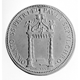 Mola Gaspare, Baldacchino di S. Pietro e altare della Confessione; redazione definitiva, 1633, Medaglia, mm. x Mola Gaspare, Baldacchino di S. Pietro e altare della Confessione; redazione definitiva, 1633, Medaglia, mm. x