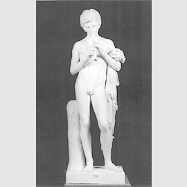 Tenerani Pietro (Torano 1789 - Roma 1869), Fauno che suona il flauto, 1823, Scultura, cm. 52x157 Tenerani Pietro (Torano 1789 - Roma 1869), Fauno che suona il flauto, 1823, Scultura, cm. 52x157