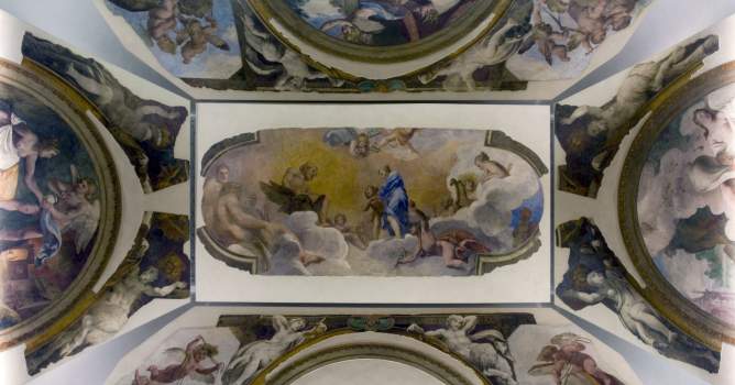Ludovico Cardi (il Cigoli), La favola di Amore e Psiche, 1611-1613, affreschi staccati e riportati su tela