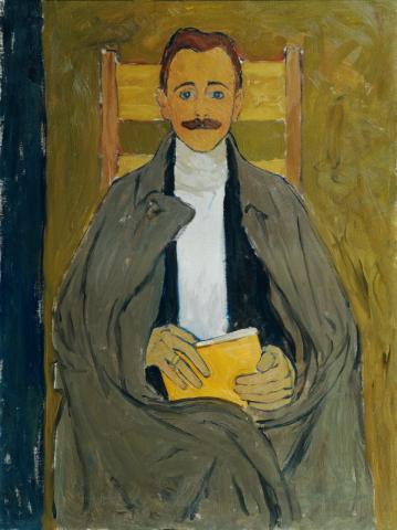 Koloman Moser _ Rudolf Steindl, il cognato dell’artista , 1910 circa Olio su tela, 100x75 cm Belvedere, Vienna © Belvedere, Vienna