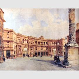Augusto Marchesi, con Pio Piacentini e Gaetano Koch, Progetto del per un limitato allargamento della piazza, 1895