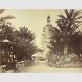 G.J., Il teatro e i giardini, Montecarlo, 1878-84, albumina, Fondo Giuseppe Gatteschi