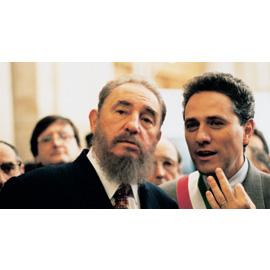 Fidel Castro con il Sindaco Francesco Rutelli in visita ai Musei Capitolini 20 novembre 1996