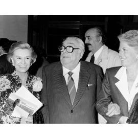Giulietta Masina e Aldo Fabrizi invitati al “Premio Natale di Roma” , 20 aprile 1988